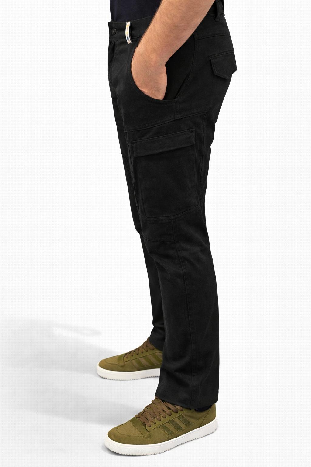 Kevlarjeans Cargo Ranger Single Layer Black - Bild 4