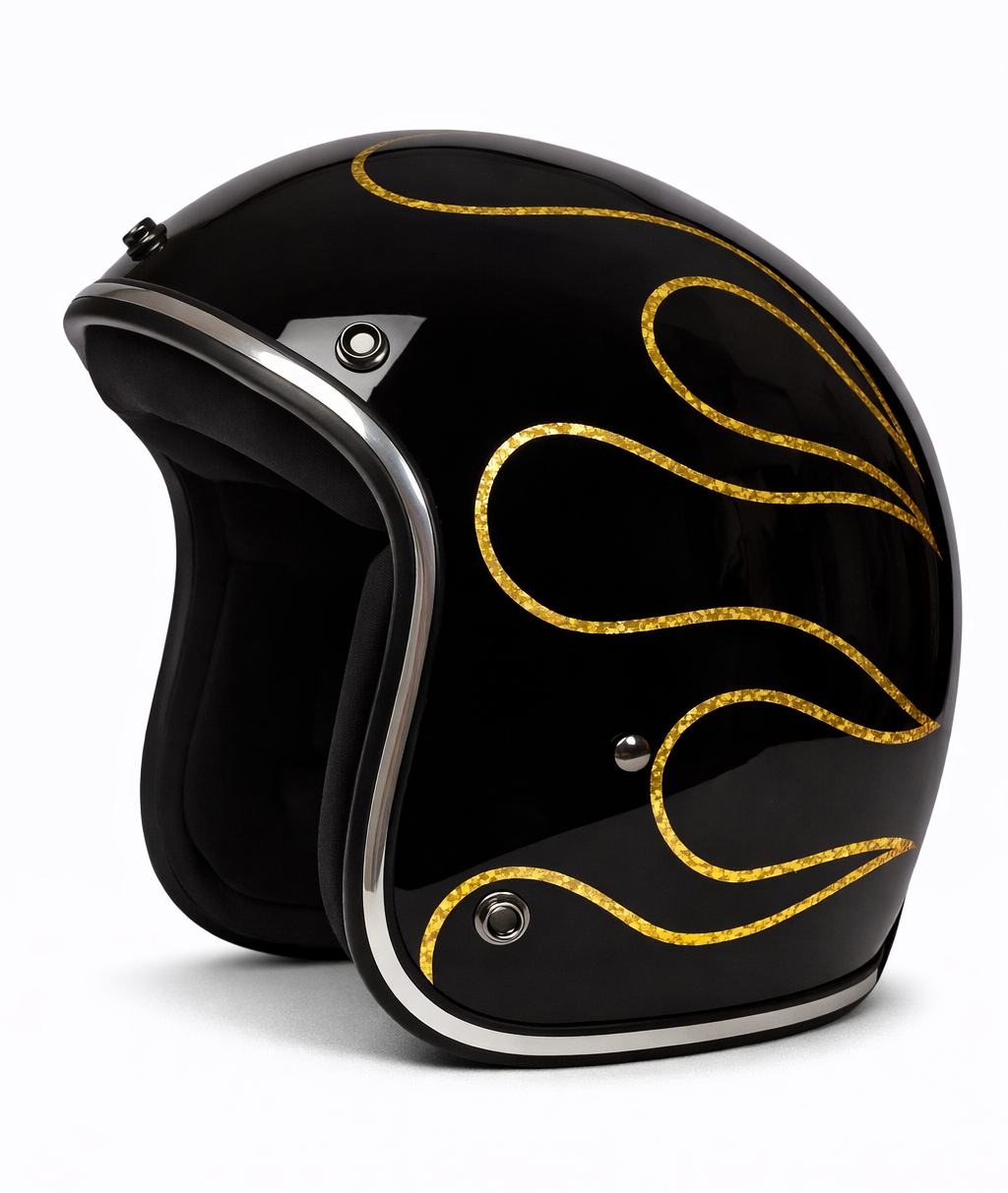 North Virus Superflake Black Gold Stripe Flame