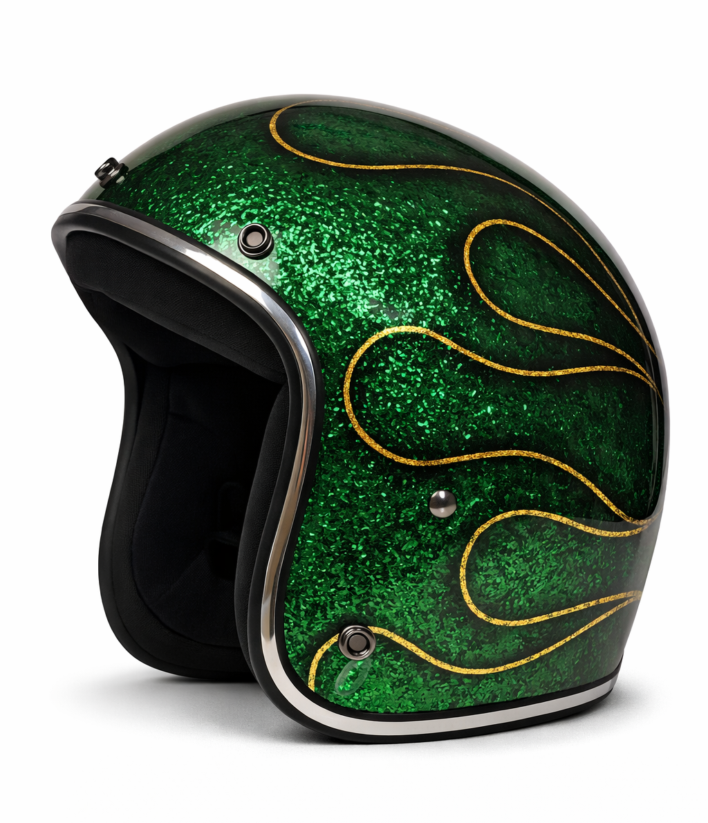 North Virus Superflake Green Flames