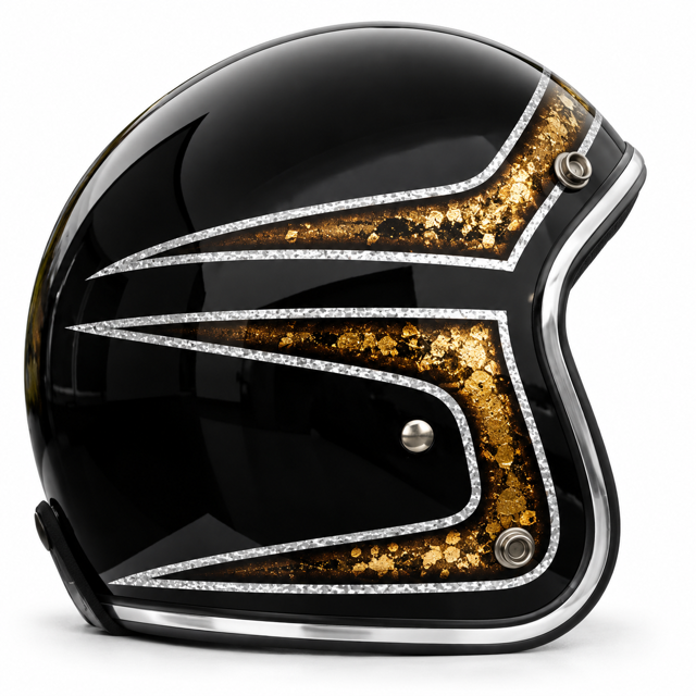 North Virus Superflake Gold Scallops Black - Bild 3