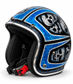 North Virus Superflake Blue Scallops Scull