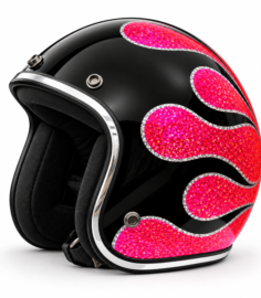 North Virus Superflake Black Flames Pink